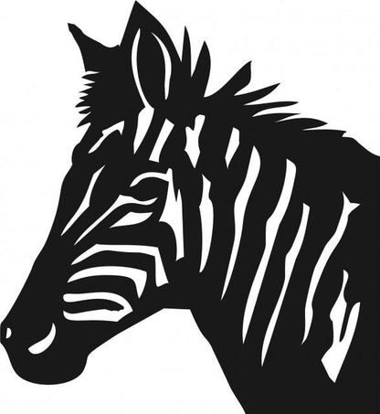 Zebra Head Laser Cut Appliques