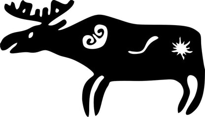 Deer Symbol Silhouette Laser Cut Appliques