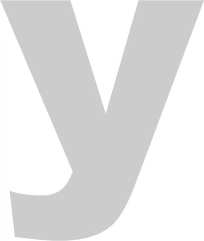 Letter - "y" Lowercase Laser Cut Appliques