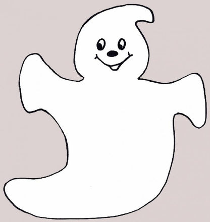Halloween Happy Ghost Laser Cut Appliques