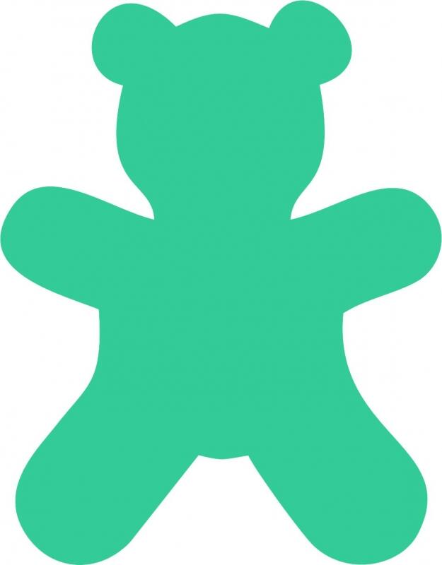 Christmas Teddy Bear Laser Cut Appliques