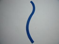 Flower Stem Laser Set of 2 (Size: 7"H, Color: Blue )