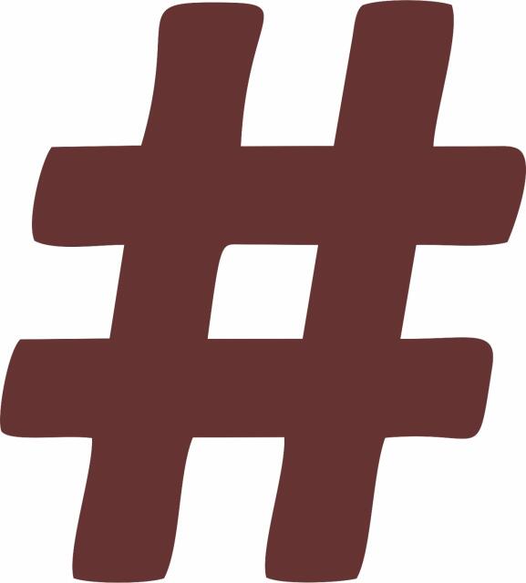 Hashtag-Number Sign Silhoustte