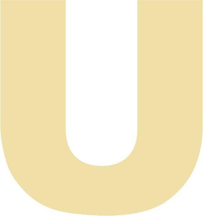 Letter - “U” Capital Laser Cut Appliques