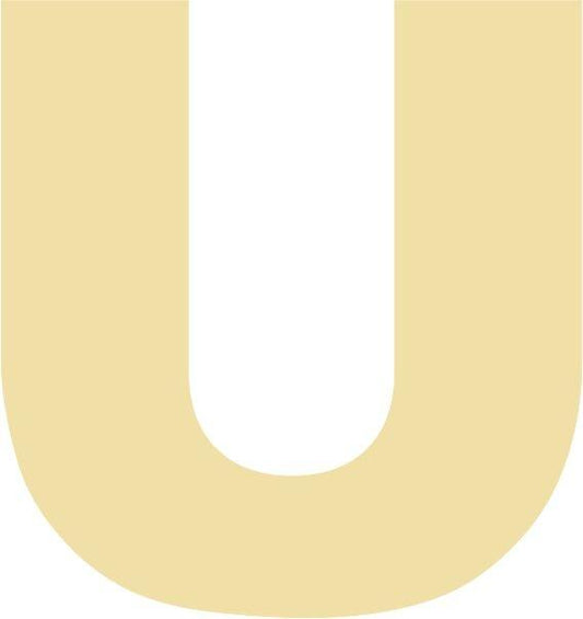 Letter - “U” Capital Laser Cut Appliques