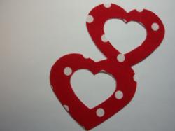 Double Nested Heart Laser Cut Appliques