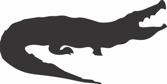 Alligator  Silhouette Laser Cut Appliques