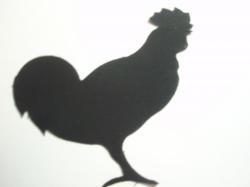 Rooster Die Cut Appliques
