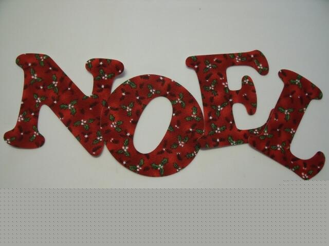 Christmas NOEL Letters Laser Cut Appliques