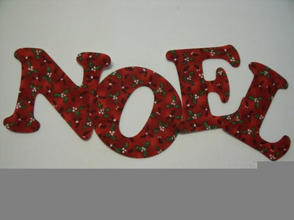 Christmas NOEL Letters Laser Cut Appliques