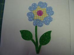 Flower Stem w/Leaf Small Laser Cut Appliques