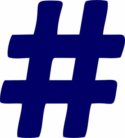 Hashtag-Number Sign Silhoustte