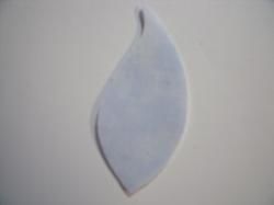 Flower Leaves Laser Cut Appliques (Size: Medium, Color: Tonal - Pastel Blue)
