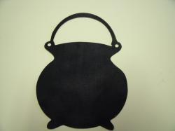 Cauldron w/Handle Laser Cut Appliques