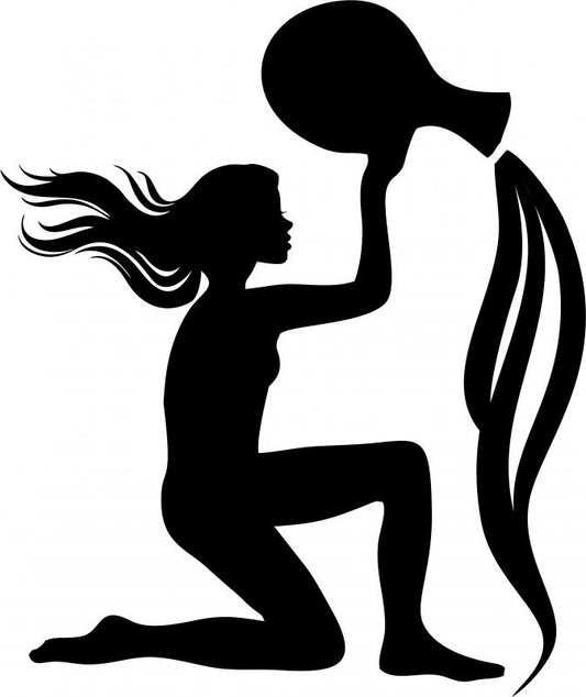 Aquarius Silhouette Laser Cut Applique