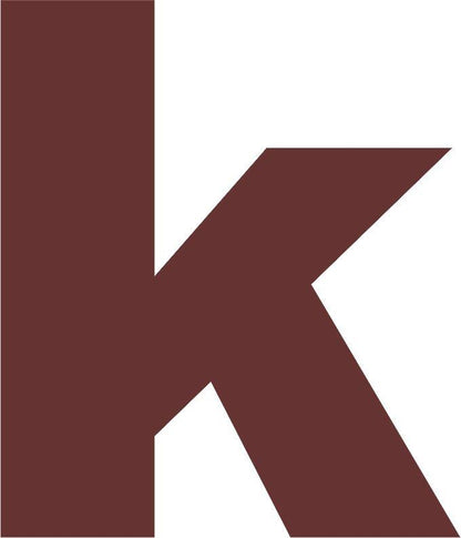 Letter - "k" Lowercase Laser Cut Appliques