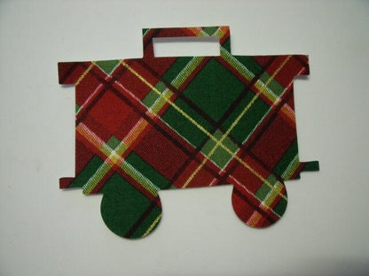 Christmas Train Caboose Laser Cut Appliques