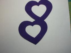 Double Nested Heart Laser Cut Appliques
