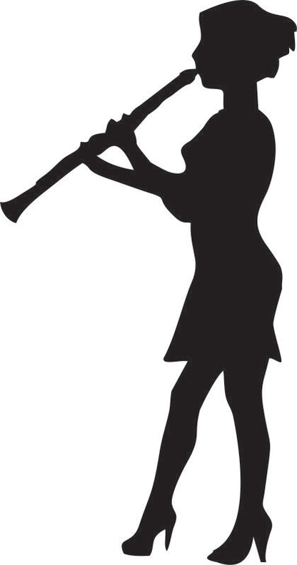 Clarinet - Female Player Laser Cut Appliques