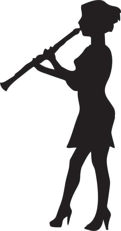 Clarinet - Female Player Laser Cut Appliques