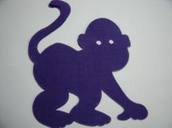 Monkey Laser Cut Appliques
