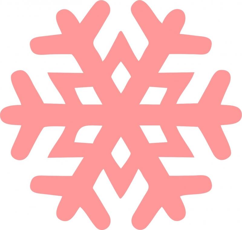 Snowflake Design #1 Laser Cut Appliques