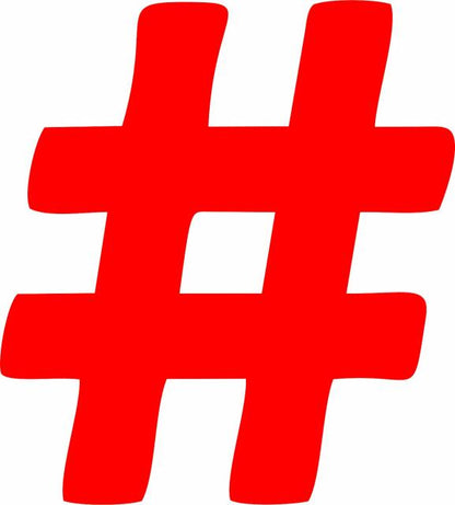 Hashtag-Number Sign Silhoustte