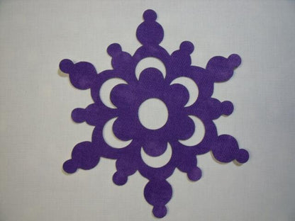 Snowflake Design #3 Laser Cut Appliques