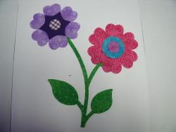 Flower Stem w/Leaf Laser Cut Applique Sets