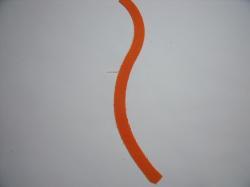 Flower Stem Laser Set of 2 (Size: with FUSIBLE - 8"H, Color: Orange)