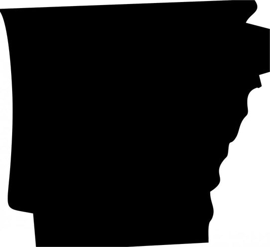 Arkansas Silhouette Laser Cut Appliques