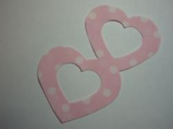 Double Nested Heart Laser Cut Appliques