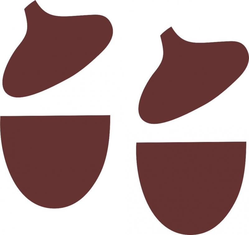 Acorn Laser Cut Appliques Set of 2