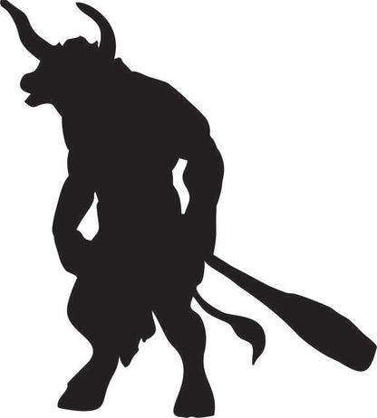 Minotaur Silhouette Laser Cut Appliques
