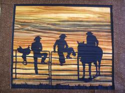 Cody Carrying Saddle Silhouette Laser Appliques