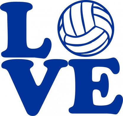 LOVE - Volleyball Laser Cut Silhouettes