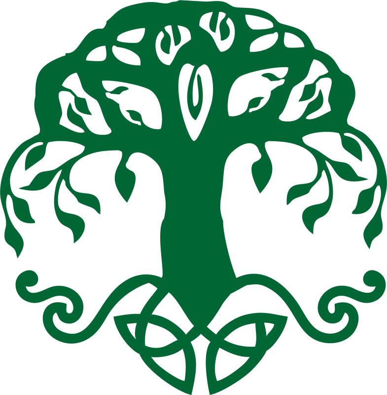 Celtic Tree of Life Silhouette Laser Cut Appliques