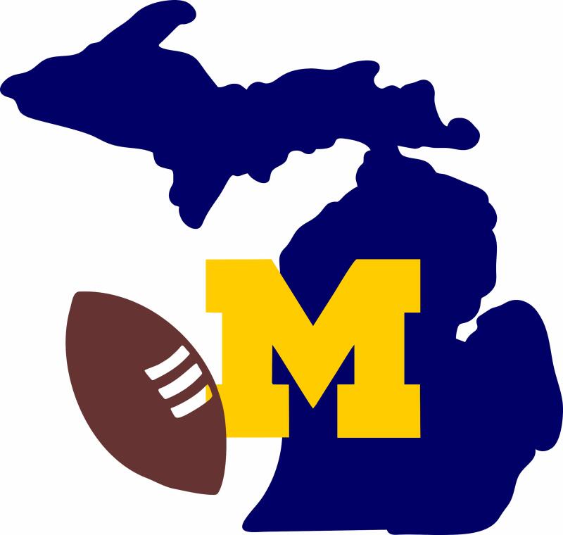 KIT - Football Teams - Michigan Laser Cut Appliques