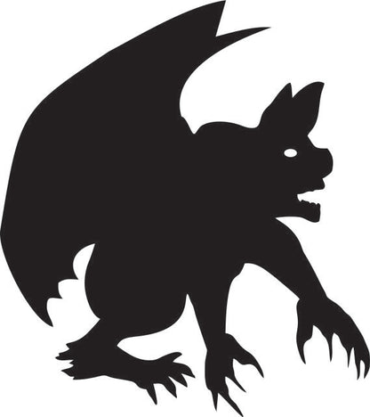Gargoyle Silhouette Laser Cut Appliques