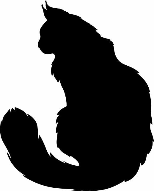 Cat #7 Laser Cut Silhouette