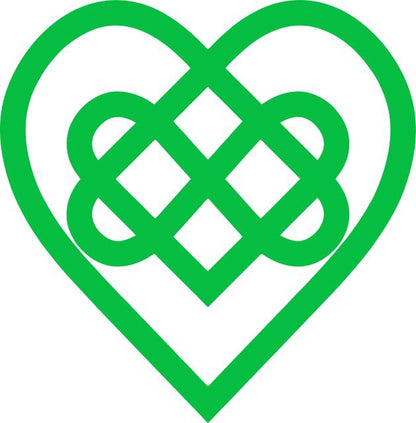 Celtic Bound Hearts Silhouette Laser Cut Appliques
