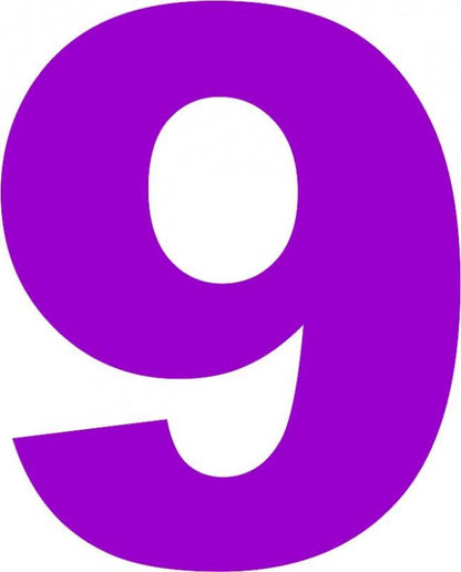Number - "9" Laser Cut Appliques