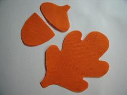 Acorn & Leaf Set Laser Cut Appliques