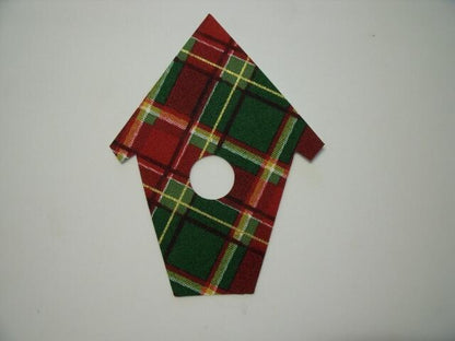 Christmas Birdhouse Laser Cut Appliques