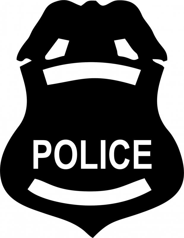 Police Badge Laser Cut Appliques
