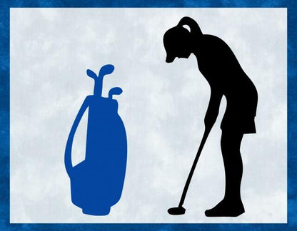 Kit - Mug Rug -  Golfer - Female