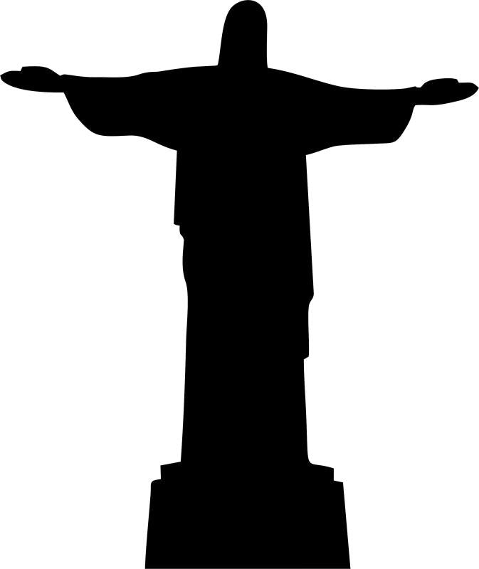 Rio deJaneiro StatueSilhouette Laser Cut Appliques