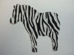 Zebra Laser Cut Appliques