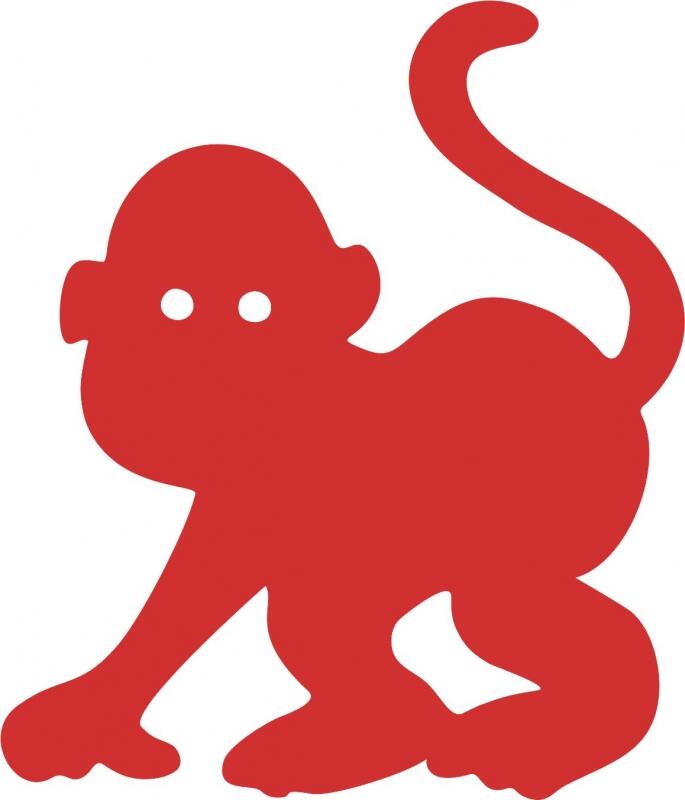 Monkey Laser Cut Appliques