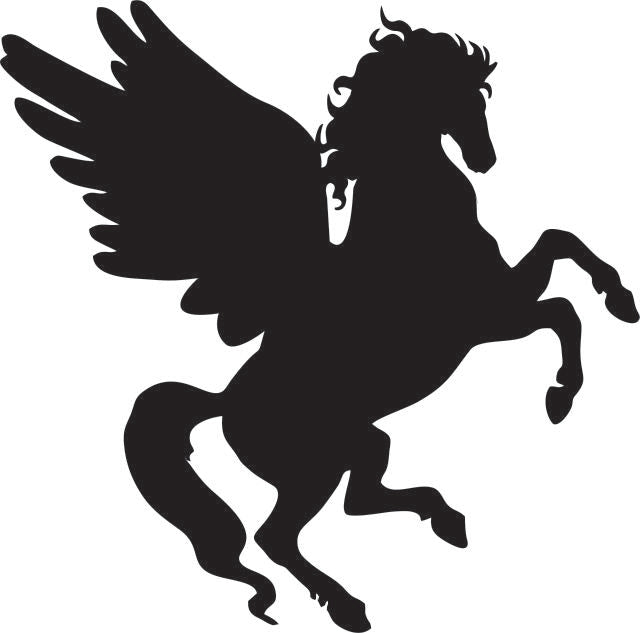 Pegasus Silhouette Laser Cut Appliques